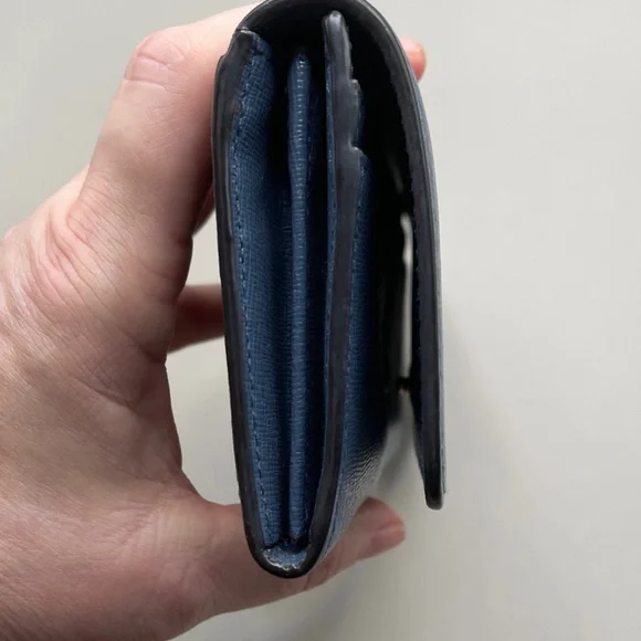 Furla Italian Beautiful Blue Wallet Furla Lux - Picture 7 of 9